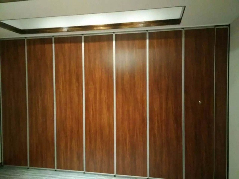 Hanging System Soundproofing Sliding Partition Walls Movable Rolling Wooden