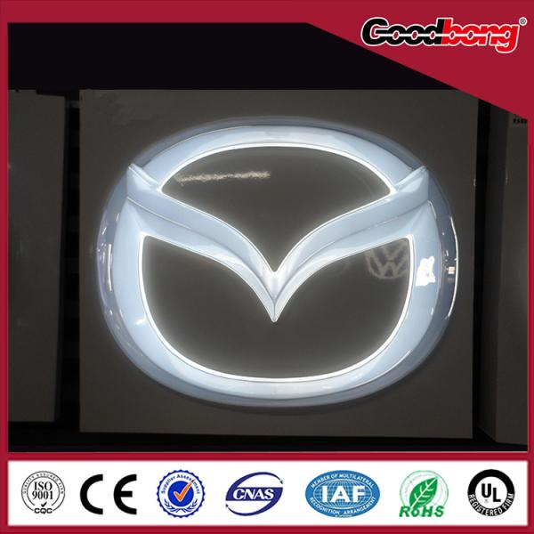 arcylic 3d led outdoor /indoor vacuum forming chorme illuminated advertising car