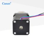 6.4V 1.28A Gearbox Stepper Motor 34mm Casun Stepper Motor 260mNM