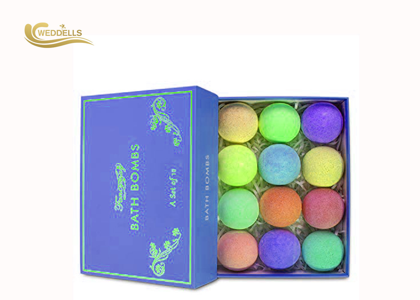 Custom Scents Bath Bomb Box Set , Private Label Cream Bath Bomb For Moisturizing