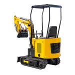1200kg Japan Engine Crawler Mini Excavator Three Cylinders Water Cooled