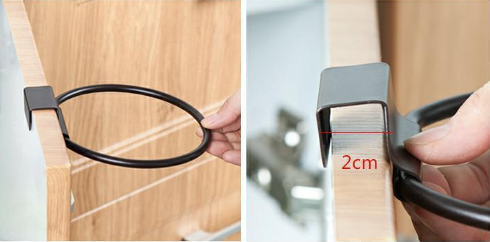 Stainless steel Bathroom Ring Wall-Mounted towel Ring Kitchen Towel Rack