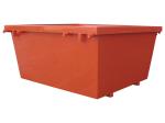 OEM Yellow Metal Skip Bin 10M3 Construction Waste Bins Customized