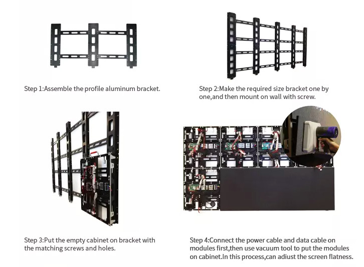 ODM Ultra Thin Indoor Fixed Led Display Screen For Advertising P1.2 P1.5 P1.6 P1.8