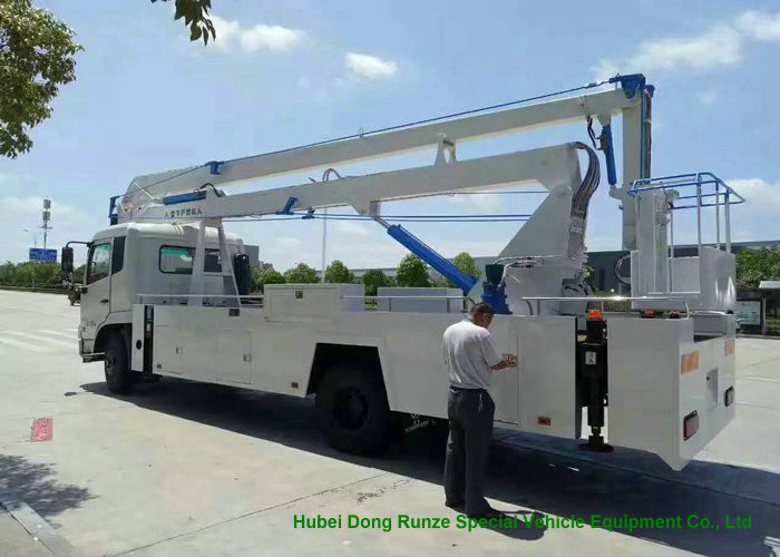 King Run 22m Truck Mounted Bucket Lift Aerial Work Platform LHD / RHD EURO 3