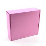 Pink Colored Corrugated Mailing Boxes for Cosmetic Brushes Aircraft Transport