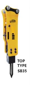 Wholesale Hydraulic Excavator Breaker Alloy Steel 0.8 Ton -2.5 Ton Sany Doosan Xcmg35 from china suppliers