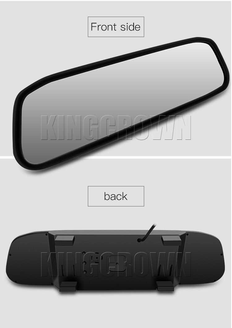 Automatic Rear View Mirror Monitors 4.3 Inch LCD Reversing Aid 2 AV Input