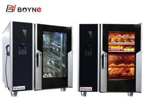 Wholesale Stainless Steel 6 Trays Combi Oven With Boiler Electric LCD Version can storage 88 88 menus from china suppliers