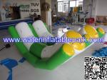Double Tubes Kids Inflatable Water Park , Indoor Inflatable Water Seesaw