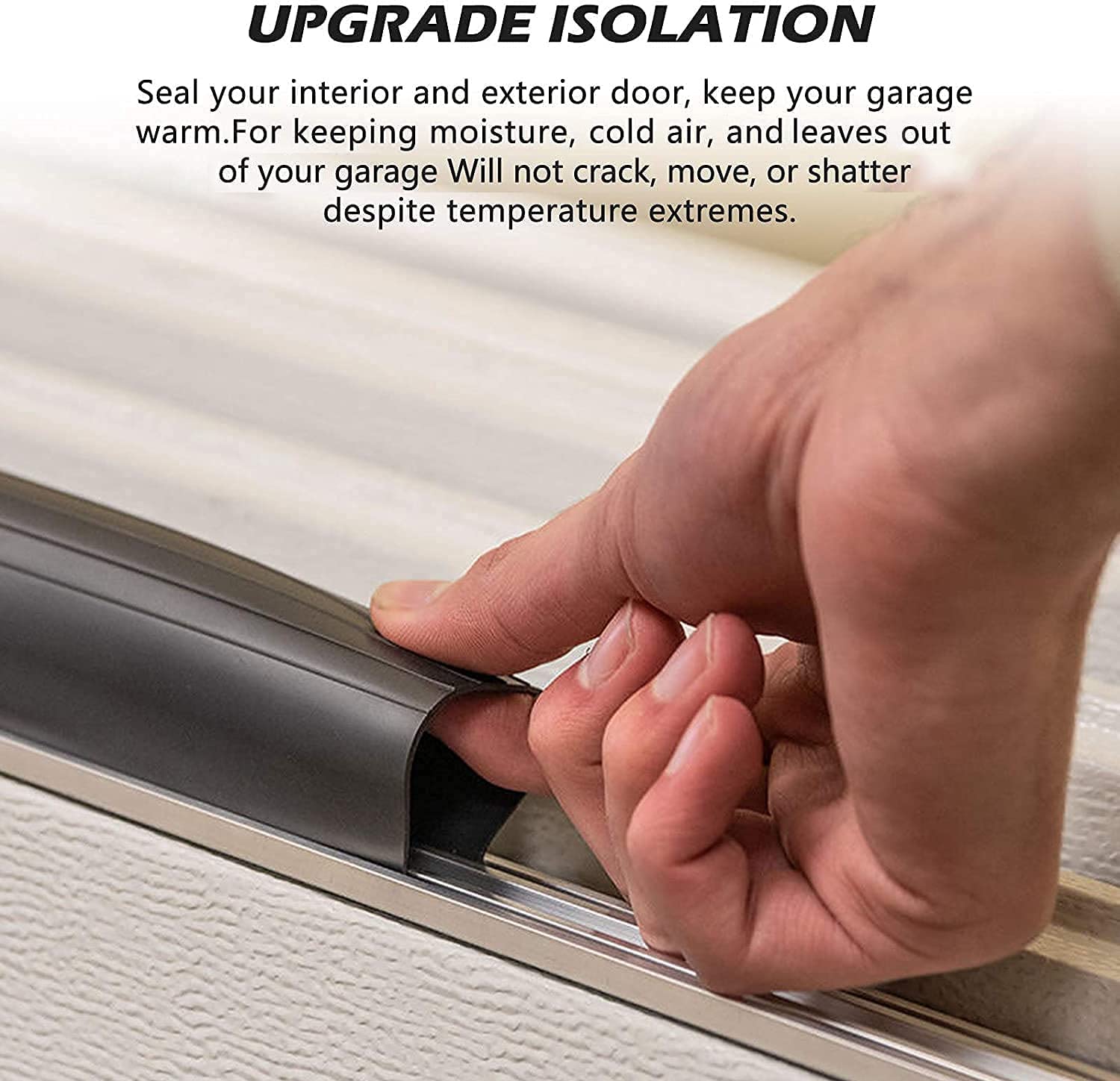 Roll Up Garage Door Bottom Rubber Seal Strip with Fast Lead Time in White