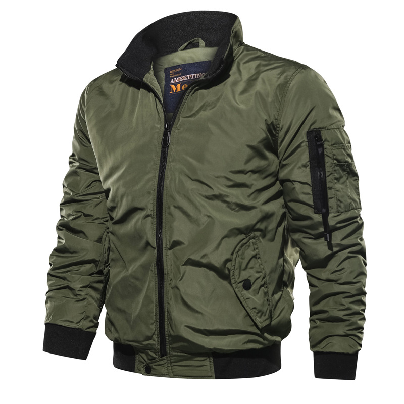 Custom Men's Clothes 2023 Fall Winter Men's Jacket Windproof Autumn Long Sleeve Casual Jacket Coat Bomber Jacket