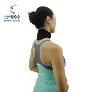 Wholesale Soft Neck Brace Vertebra Self-heating Tourmaline Black Medical Neck Guard from china suppliers