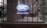 Commercial Center Transparent Glass LED Display Easy Transportation For Touring