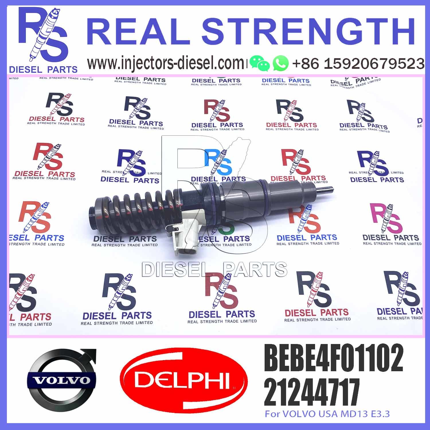 Diesel Fuel Injector 20977565 20582430 21106375 21244717 BEBE4F01101 BEBE4F01001 BEBE4F01102 E3.3 for V-O-L-V MD13 US07