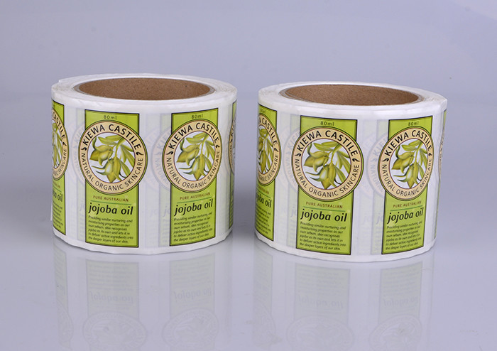 Print gloss adhesive vinyl cosmetic label stickers for Body Lotion packaging