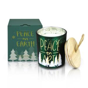 Wholesale Christmas Gift Set Fir Painted Scented Soy Jar Candles from china suppliers