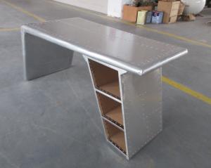 Wholesale Aluminum aviation desk table metal rivets aircraft wing aviation desk Office Table from china suppliers
