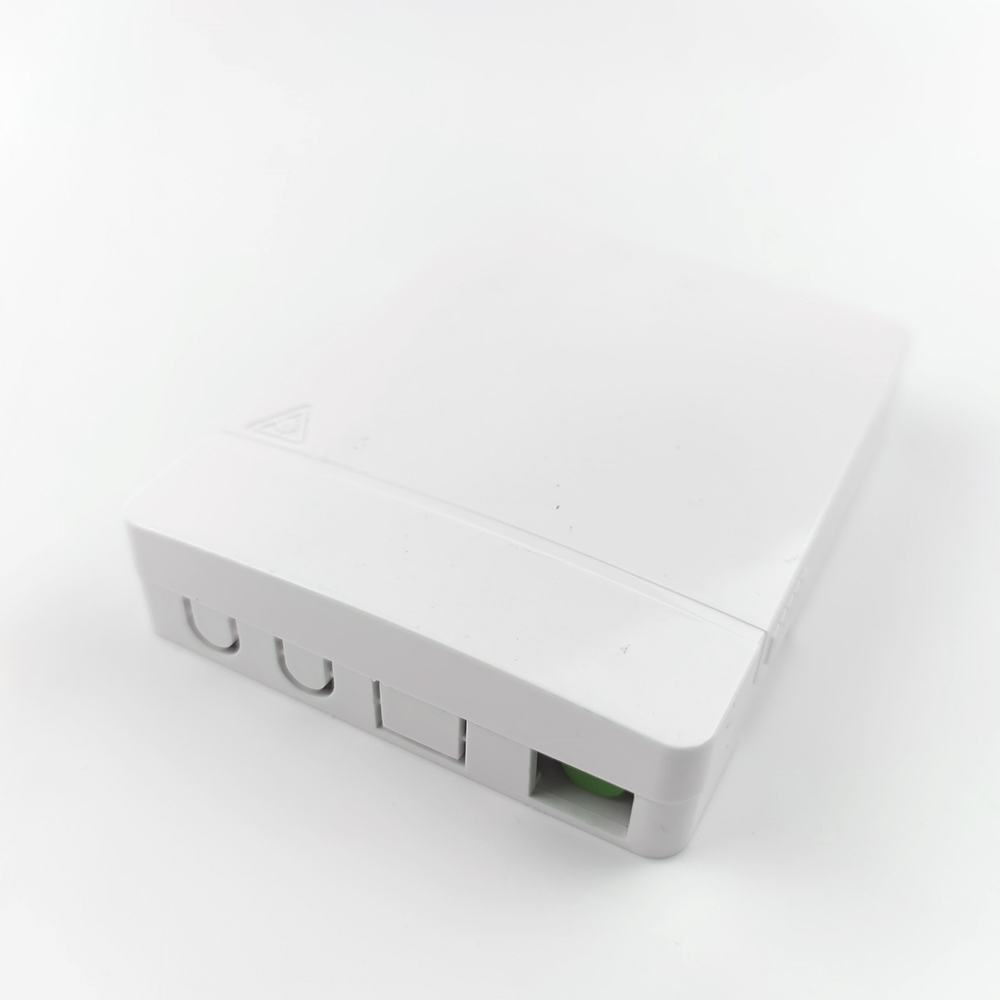 FTTH Network Indoor Wall Mounted FC APC Plastic Fiber Optic Faceplate Socket Panel 2 Cores