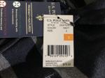 Men's Zip Up Navy Blue Sweater Hoodie 56% Polyester 44% Nylon
