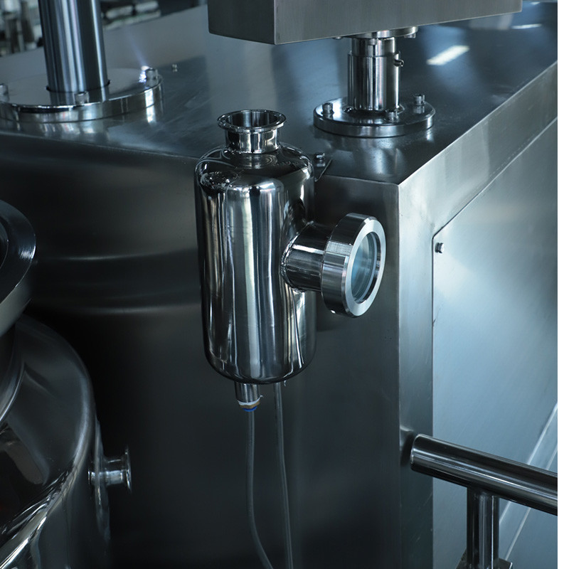 SUS316 Cosmetic Emulsifier Mixer Cream Lotion Hydraulic Lifting Vacuum Emulsifying Homogenizer Mixer Machine