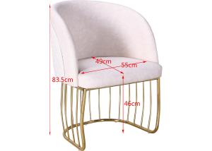 Wholesale Luxury 55cm 83.5cm Faux Leather Upholstered Dining Chairs from china suppliers