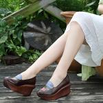 S465 Women'S Shoes New Leather Casual Rocking Shoes Original Handmade Shoes Flat
