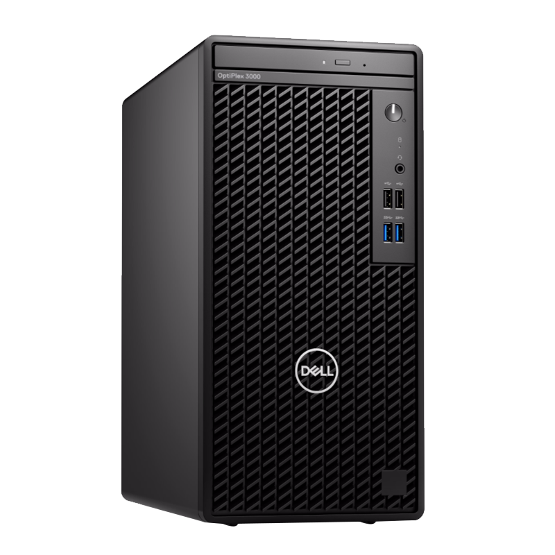 Dells OptiPlex 3000 Tower 3000MT i3-12100 8G 1T Business Desktop with 230 W Power