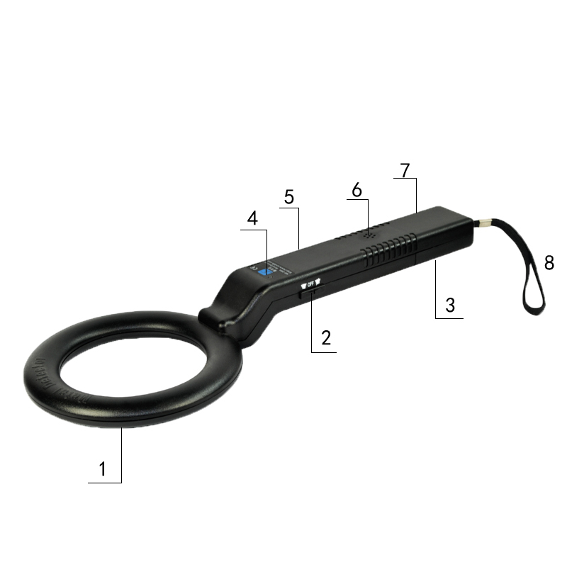 Super quality MD200A body security handheld detector,metal detector