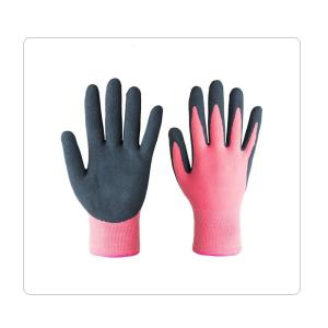 Wholesale Gardening Cleaning Sandy Latex Palm Coated 15 Gauge Nylon Spandex Gloves from china suppliers