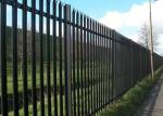 Powder Coated Ornamental Steel Palisade Fencing European Style For Garden