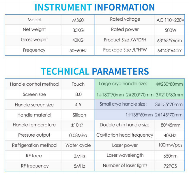 Cryo+Laser+40k Cavitation for Body Face 360 Surrounding Cooling Technology Slimming Machine for Beauty Clinic Salon
