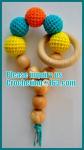 personalized pacifier clip,natural wooden beads dummy clip,pacifier holder