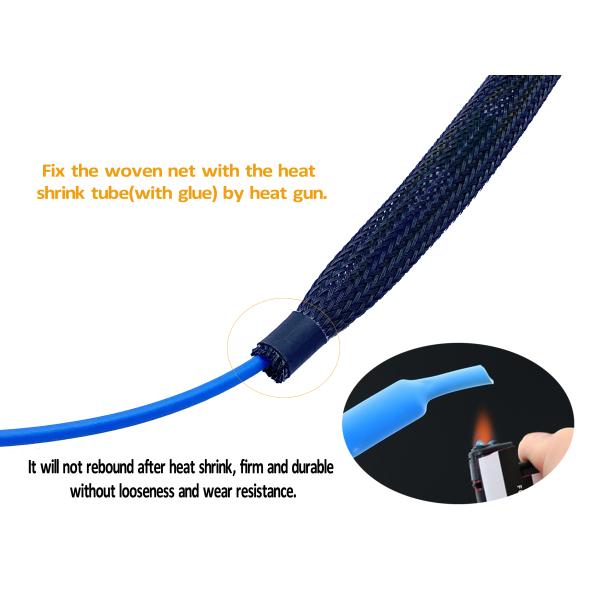 Armored Fiber Optic Patch Cord LC/APC/-LC/APC with Pulling Eye Rope Blue LSZH G657A1