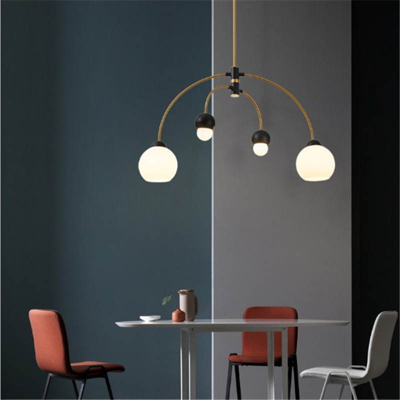 Nordic design creative glass chandelier living room bedroom dining room Willow Chandelier(WH-MI-362)