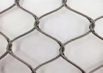 SS316 Knotted Type Woven Wire Rope Mesh For Wildlife Parks