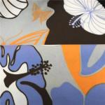 Printed 100 Polyester Microfiber Fabric For Board Shorts 75DX300D 140gsm 150cm