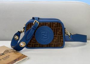 Wholesale Classic F Letters Logo Embossing Luxury Cross-Body Bag Genunie Leather Assorted Colors Bag from china suppliers