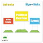 3mm-5mm Political Yard Signs 18x24 Corrugated Plastic Signs