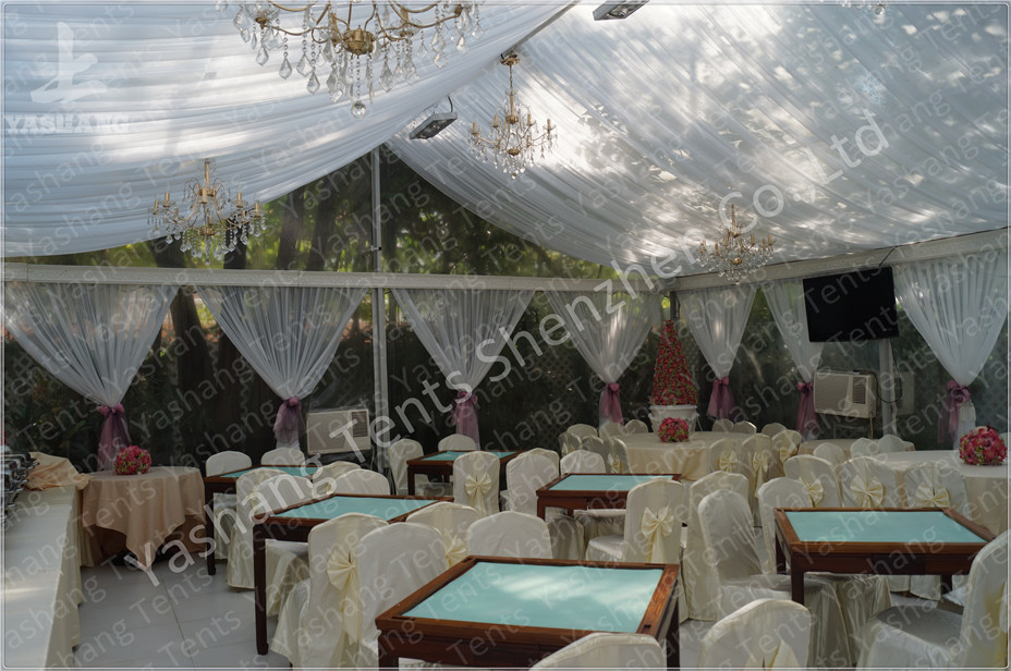 White Aluminum Structure Outdoor Party Tents 300 Sqm Amazing Wedding Marquees