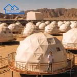 Waterproof Eco Hotel Prefab Geodesic Dome Tent House Desert Tent For Camping