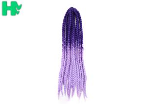 Wholesale Braid Purple 24 Inch Synthetic Hair Pieces , False Hair Pieces Hair Extensions Type from china suppliers