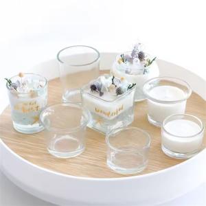 Wholesale Customized Luxury Empty Glass Candle Jars For Candle Making from china suppliers