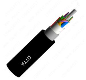 Wholesale PBT Steel Armored Fiber Optic Cable , GYTA 24 Fiber Optic Cable from china suppliers