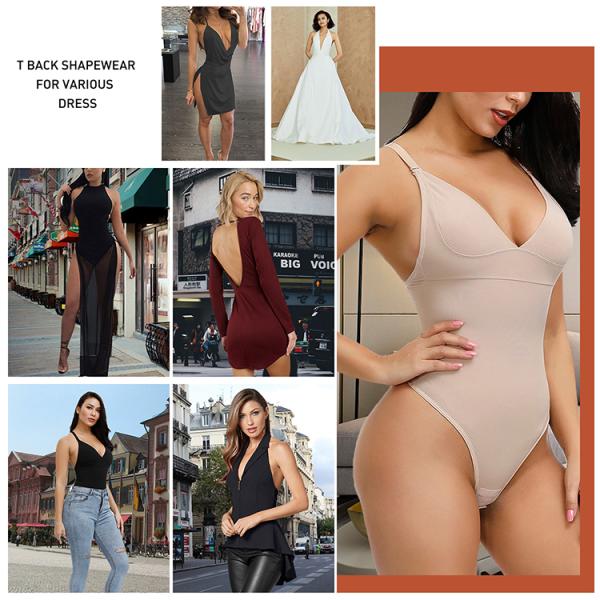 5XL HEXIN High Waist Thong Full Body Shaper Nonwoven Style for Tummy Control and Butt Lifting