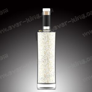 Wholesale Flame Plating Transparent 500ML Glass Liquor Bottles With Glass Top from china suppliers