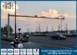 CCTV Camera Monitor Galvanized Steel Pole Telescopic Camera Mast Pole
