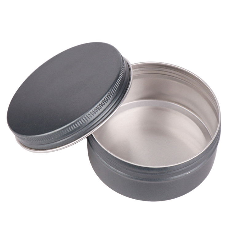 Matte Aluminum Cosmetic Jars 150g 250g 5.3OZ 8.8oz Metal Tins