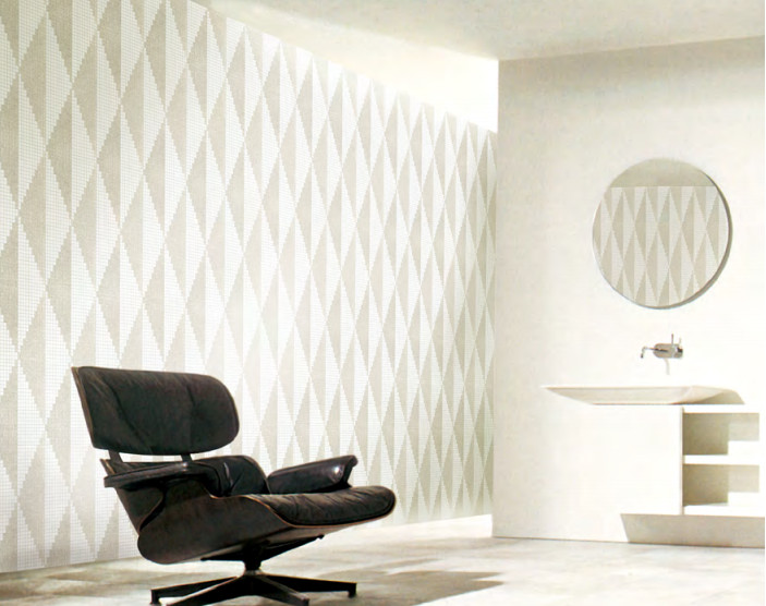 Special pattern glass mosaic wall tile customized design