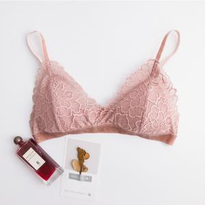 Wholesale Girls Beautiful Underwear Sexy 19mm Mulberry Silk Bra With Lace Western Strap from china suppliers